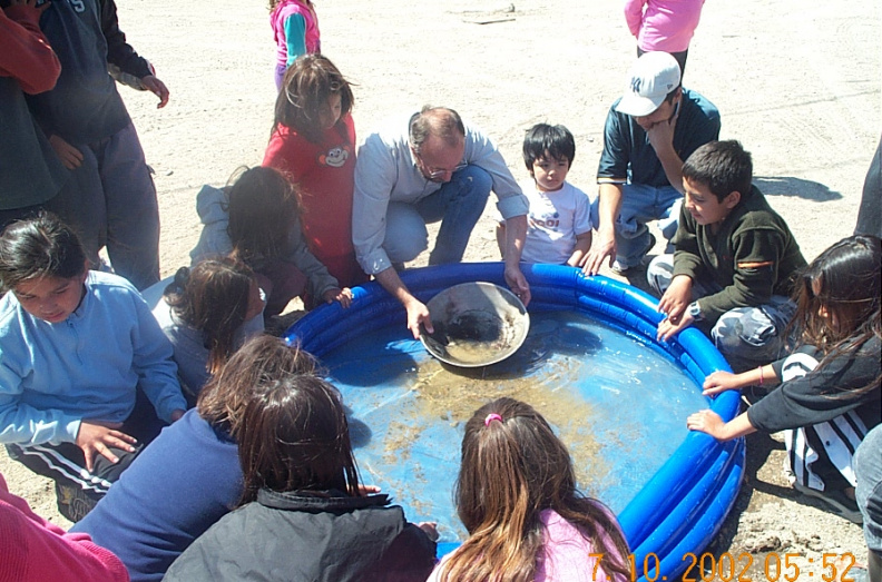 Looking for Gold, out side the youth centre