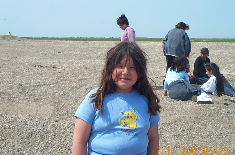 Crystal Kakekaspan, enjoying the Science and technology Camp Day.