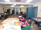 These kids did alot of work on the first day of the science technology day camp.