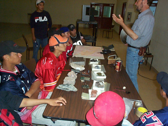 Here they learn about the different kinds of rock.It was pretty new to them,and a new learning experience.