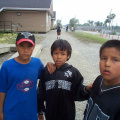 These 3 boys just wanted their picture taken.