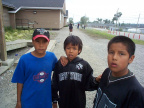 These 3 boys just wanted their picture taken.