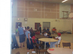 This is inside the building.You should see all the activities they bring,inside and outside.Lots of fun for the kids.