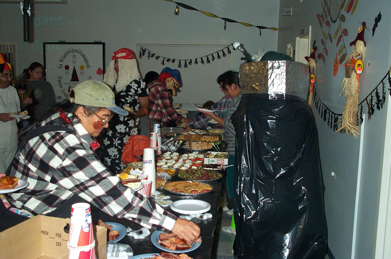 A picture of the snack table