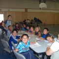 Every year, Mennonites come to Keewaywin for bible school.  There were alot of kids participating in the bible school.