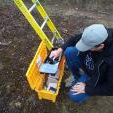 Our Technician checking his tool box