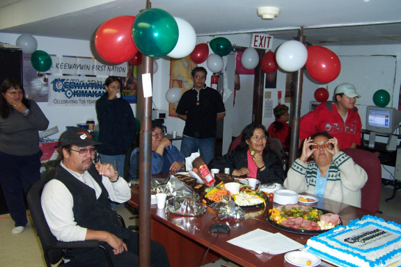 There our Deputy chief Joe Meekis sitting on the left. and more guests