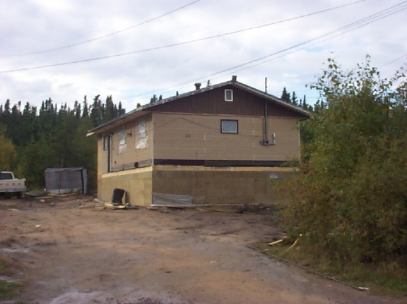 this house has also been raised a few feet