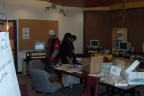 Here we have the classroom in disarray trying to get the classroom in order. School started here on September 4th.