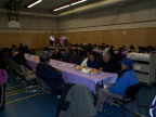 at the head table is our oldest living elder Donald Kakegamic