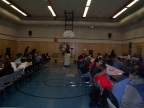 we had two rows of tables for the feast.