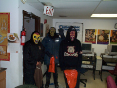 here we have some of our trick or treaters coming to the ecentre
