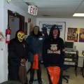 here we have some of our trick or treaters coming to the ecentre
