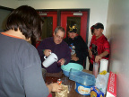 heres wayne pouring juice for the kiddies