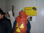 We had the Great Pumpkin visit us. Look at his suit looks kinda radioactive dont it?
