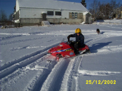 Lucas loves his Christmas gift.