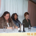 Dr. Claudette Chase, Alice Suggashie, and Dr. Fran Edye assisted Orpah in presentation.