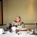 Brian Beaton, taking the time to relax back, but still is LISTENING...