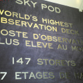 Here we are... at the Sky Pod level in the CN Tower...  WE, are way up now...