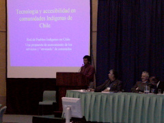 Indigenous community representative from Chile - A Virtual Network of Indigenous Peoples in Chile - presented by Ruben Enrique S