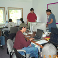 Everyone brought their own laptop and CPU unit.