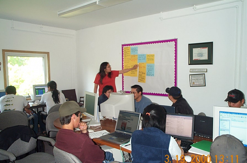 RMO administrator Angie Morris going through the board of expectations for the Post Nuke training session.