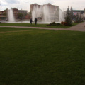 Picture of the water that was in the park close to the Legistlature Building in WPG.