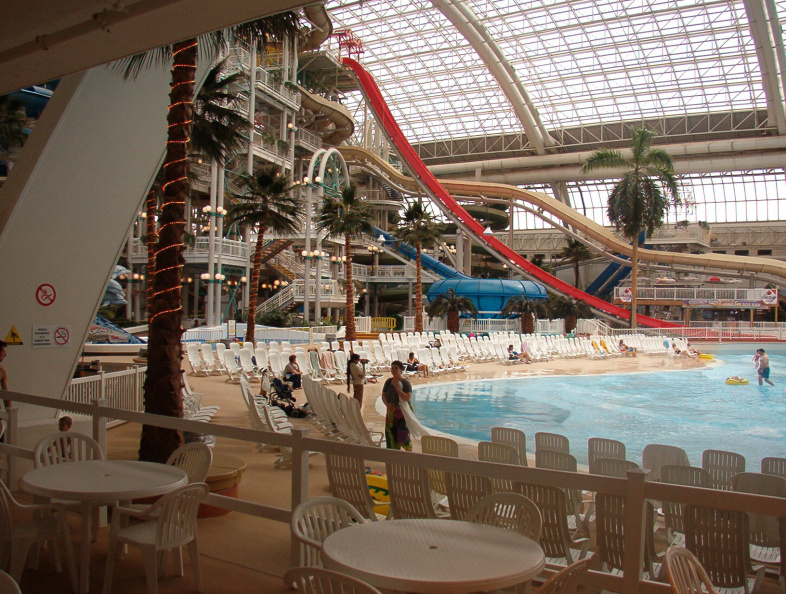 The water pool at West Edmonton Mall.