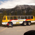 A bus that was at the Gandola Life in Banff, Alberta.