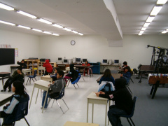 Youth center turned into classroom
