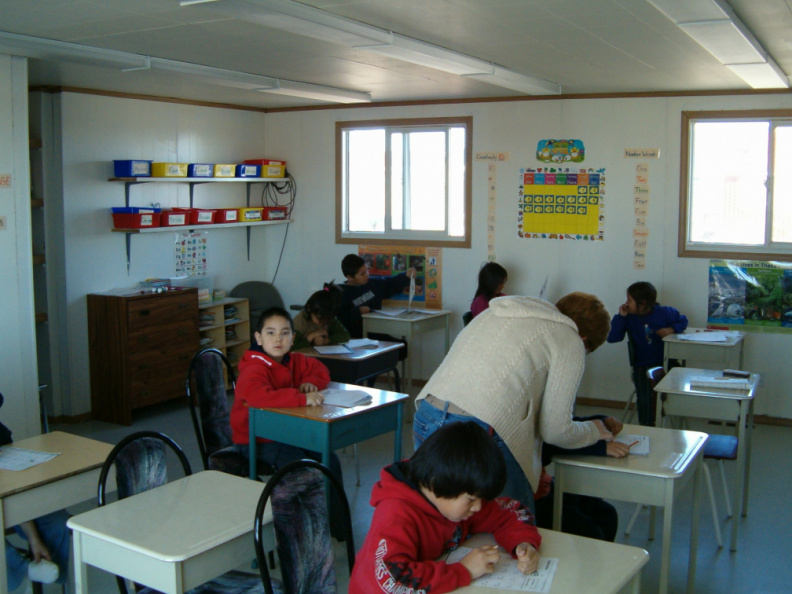 temporary primary classroom