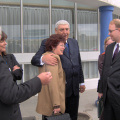 Minister of State for FedNor Joe Comuzzi with Louise Paquette (Director General FedNor) and the FedNor team outside the Best Wes