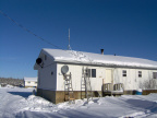 The Ka Band dish (left side) replaces the Ku band dish that was formerly on the school building.