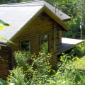 The back of the house and porch