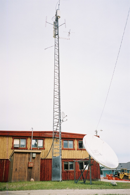 Kejick Bay band office and Lac Seul Wireless Network gear