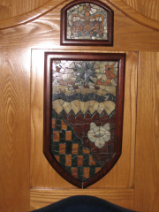 The NWT coat of arms in the old speakers chair