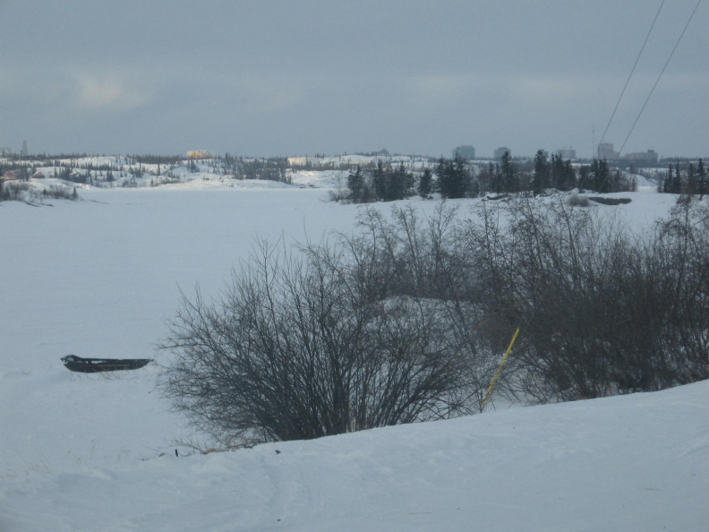 From Dettah, looking back towards Yellowknife