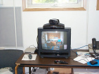 First videoconference session using a Polycom SP attached to a cable modem.