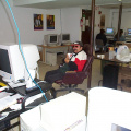 Raymond Mason taking a coffee break. That is our e-center manager.