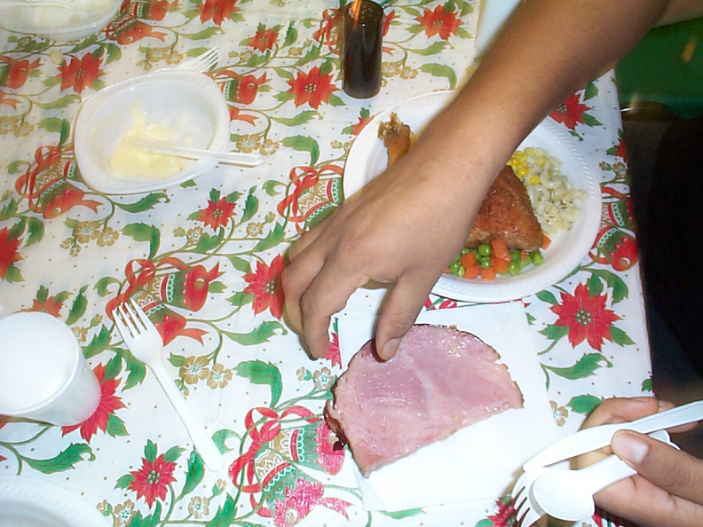 This is the picture of the Christmas Ham