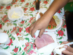 This is the picture of the Christmas Ham