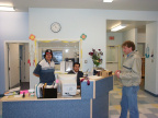 The reception area at the day care center.