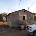 The Deer Lake cable headend. This building is also the local TV and radios station. 