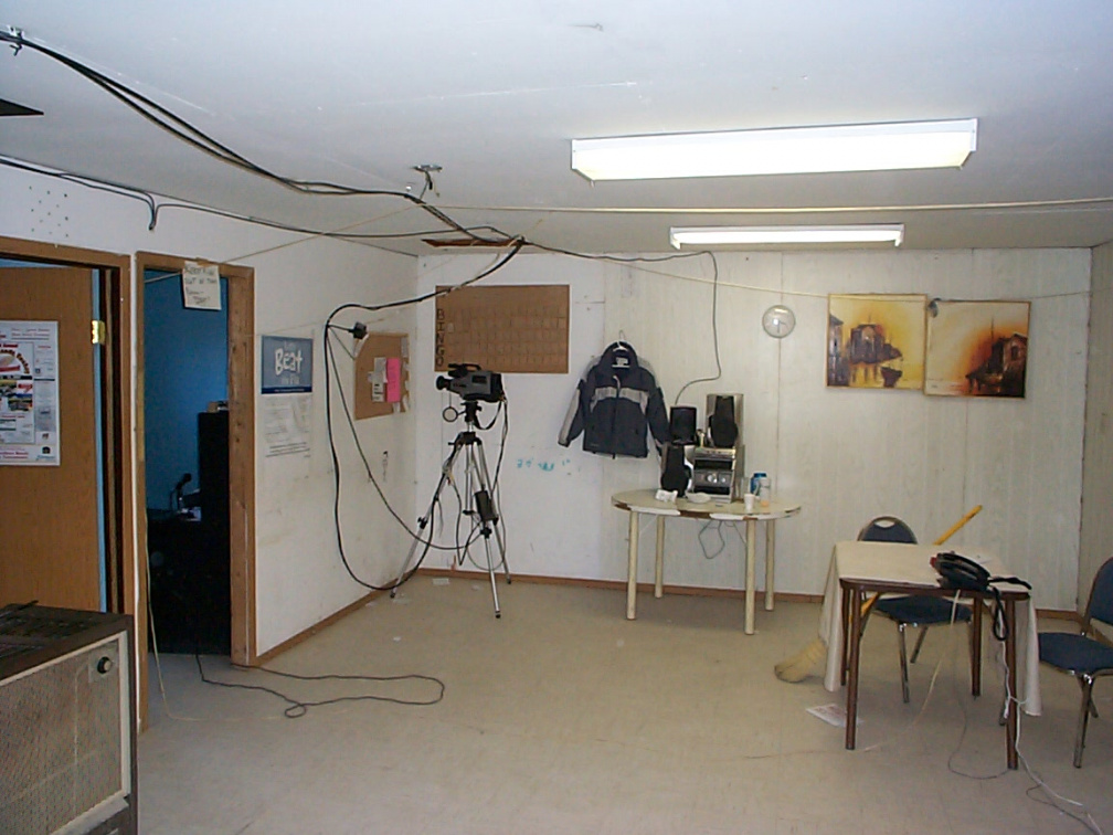 The interior of the radio station.