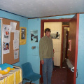Lars in the doorway to the Wahsa classroom. The network wiring going through this room has been cleanup.