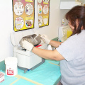 As you can see this is Brenda Dunsford getting the dental equipment sterilized.