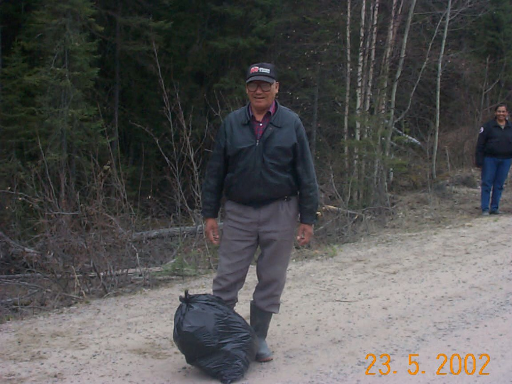 Councillor (my grandpa) Fred Meekis isn't afraid to get his hands dirty and help out.