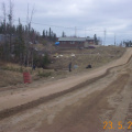 Housing Crew working by the creek