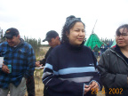 Wanda Meekis and Erma Meekis enjoying the clean-up day picnic..(Mr. Sawanas on the side having a good time)