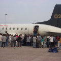 Here is the first flight at 6:15 to evacuate Deer Lake, roughly about 40 people had aboard this aircraft